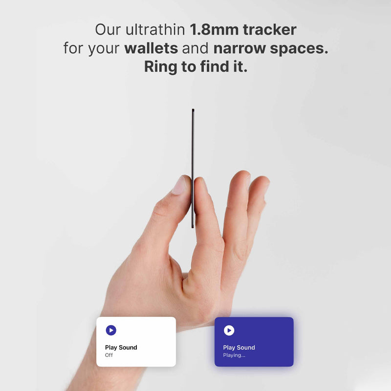 Wallet Tracker Karte wiederaufladbar 1,8 mm dünn