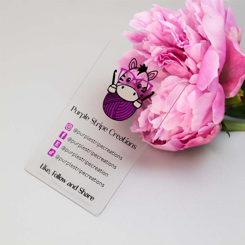 Acrylic  NFC Business Cards | Holographic Foil Print Business Cards