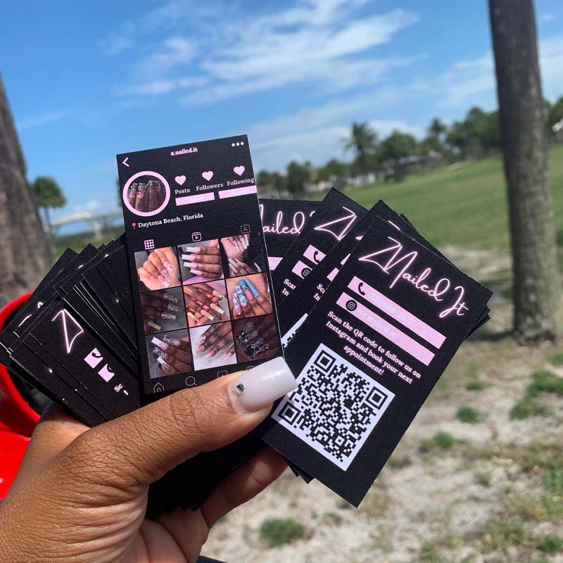 Clear Plastic NFC Business Cards | Full Color Printing | Real foil