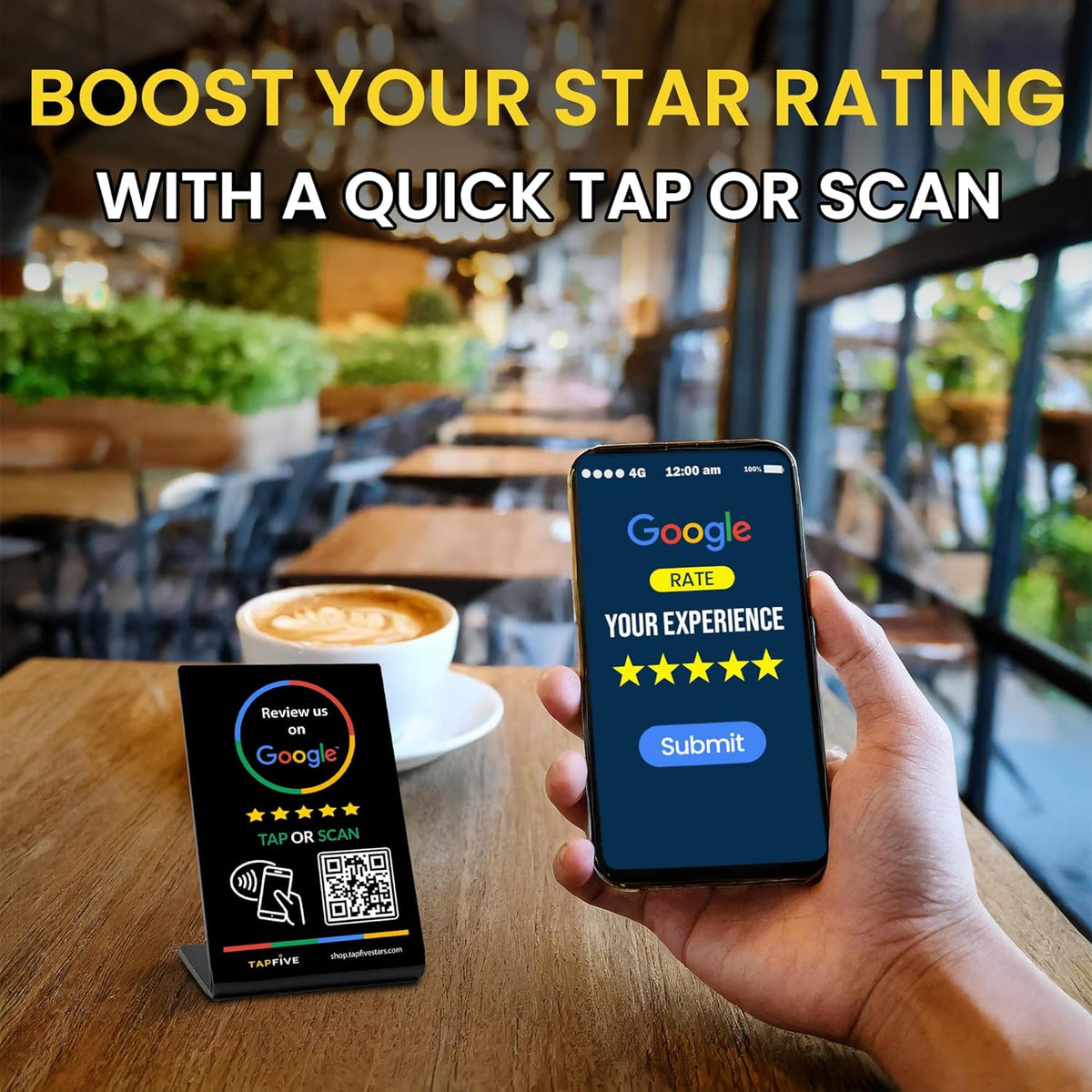 Tap Google Review Stand