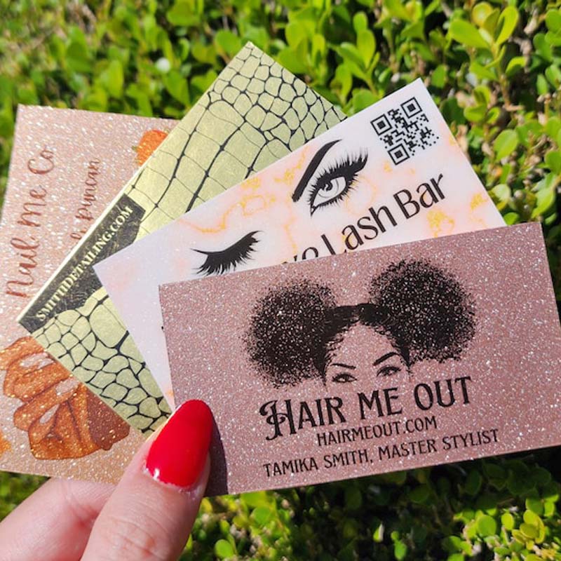 Clear Plastic NFC Business Cards | Full Color Printing | Real foil