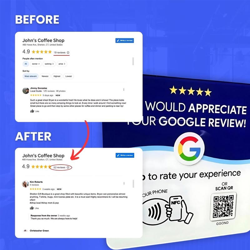 Google Review Plaque-Desktop paste