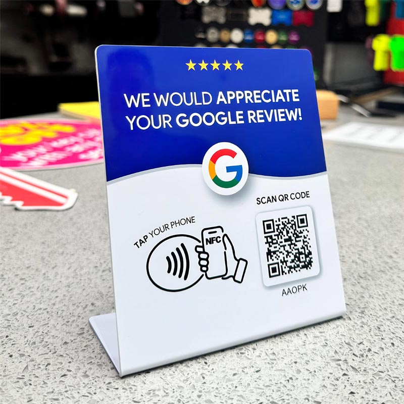 Google Reviews Stand-Sign Board