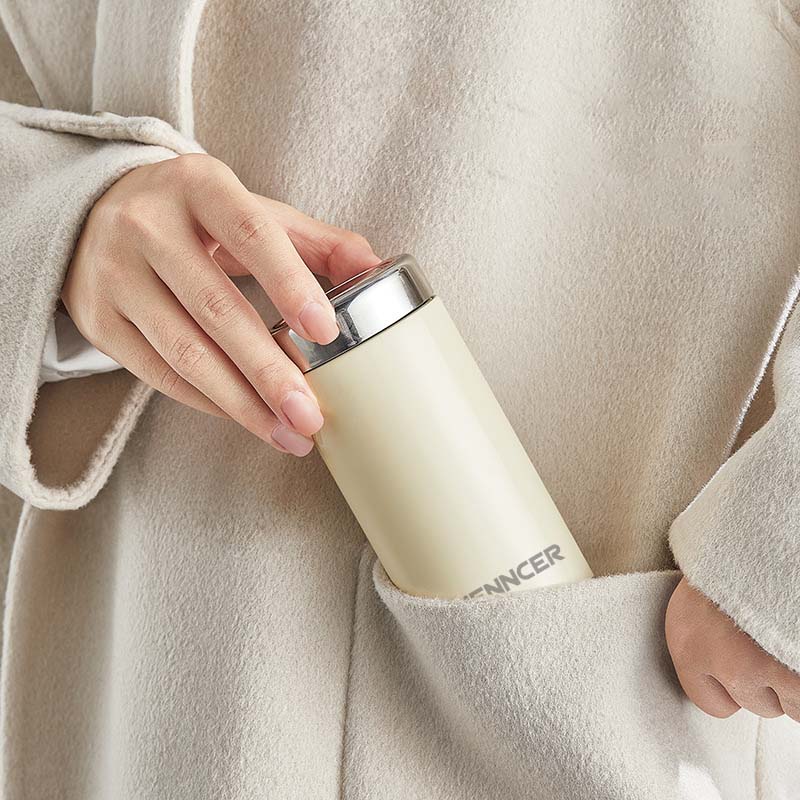 Mini thermos cup, small and portable, small capacity ceramic liner, coffee cup, pocket cup, water cup