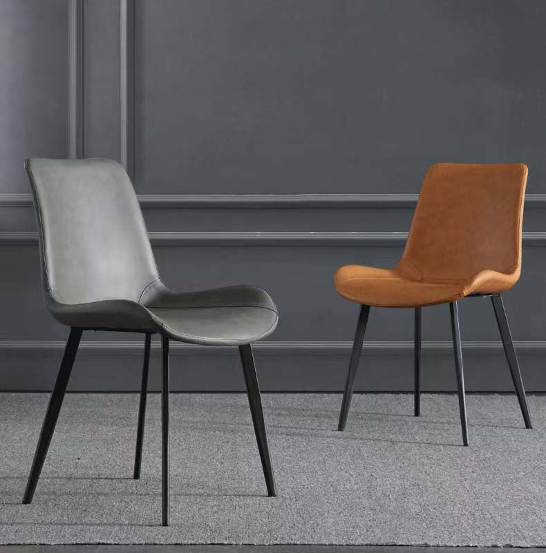 Italian modern home chair Nordic light luxury simple dining chair